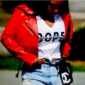 Leather Moto jacket-never worn